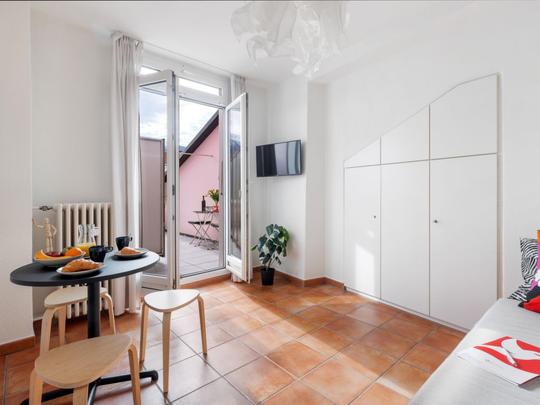 Apartamento Da Gina Young Ascona, Suiza, Ticino, Ascona, Salón