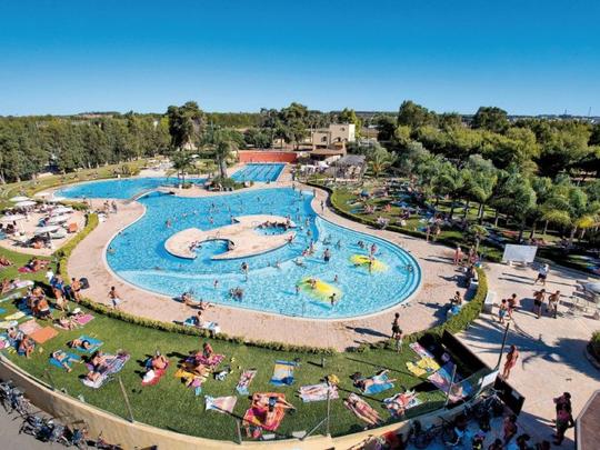 Dom wakacyjny Camping La Masseria, Włochy, Salento, Gallipoli, Widok z lotu ptaka