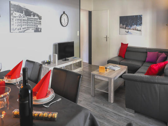 Appartement Allod Park Haus C 307, Zwitserland, Prättigau, Davos, Woonkamer
