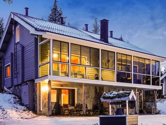 Lomatalo Äkäsjärven lomamökit 3, Suomi, Lappi, Muonio, Talo