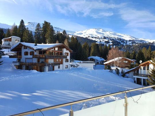 Appartement Ferienwohnung Montana/Staub, Zwitserland, Mittelbünden, Lenzerheide, Luchtfotografie