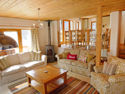 Ferienhaus Chalet Eden, Schweiz, Wallis, Blatten (Lötschen), Wohnzimmer