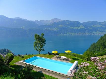 Ferienwohnung Platten, Schweiz, Zentralschweiz, Gersau, Aussenpool