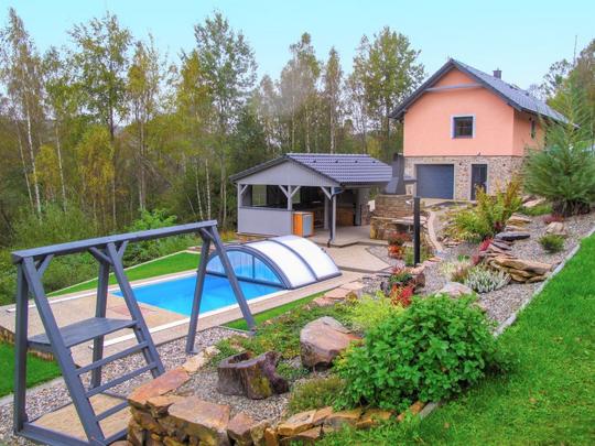 Vakantiehuis Nebahovy u Prachatic, Tsjechië, Bohemer Woud, Prachatice, Buitenzwembad