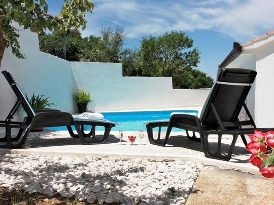 Casa de vacaciones Edo, Croacia, Dalmacia central, Brač/Splitska, Piscina exterior