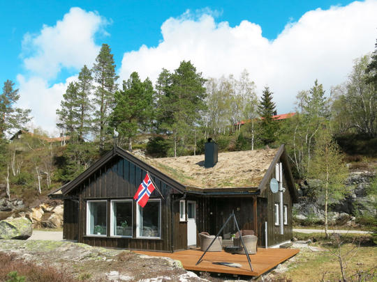 Lomatalo Utsikten, Norja, Åseral, Bortelid, Talo