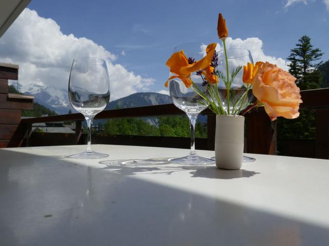 Appartement Le Sporting 213, Zwitserland, Wallis, Champex, Terras