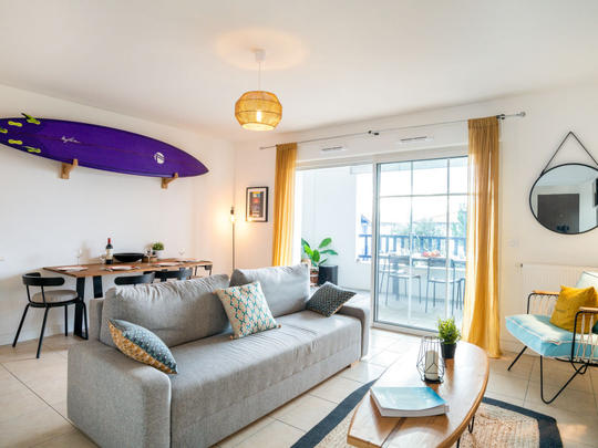 Apartamenty Xabadenia, Francja, Kraj Basków, Bidart, Salon