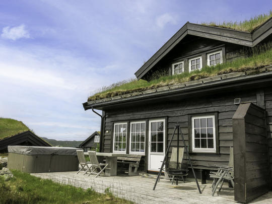 Lomatalo Fjellheimen, Norja, Åseral, Bortelid, Talo