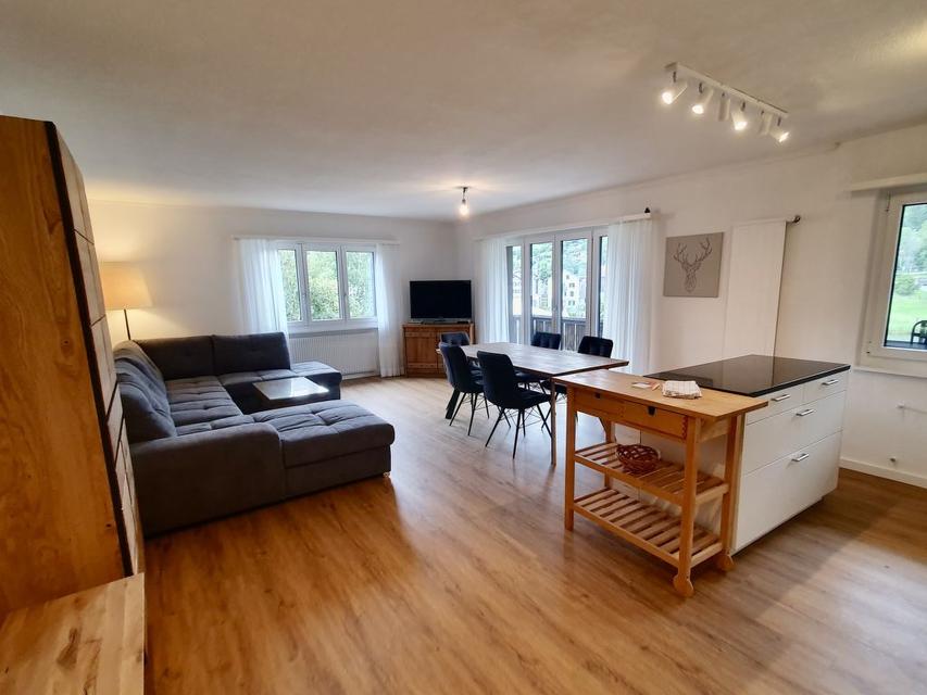 Ferienwohnung Apt. 13, Schweiz, Surselva, Laax, Küche / Esszimmer