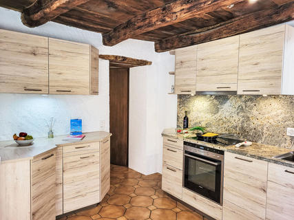 Appartement Rustica, Zwitserland, Ticino, Novaggio, Keuken /Eetkamer