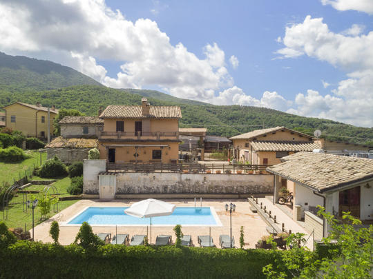 Casa Colleflaviano, Italia, Lazio Entroterra, Casperia, Veduta aerea