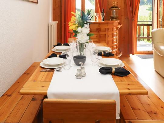Appartement Résidence 35, Zwitserland, Wallis, Champex, Keuken /Eetkamer