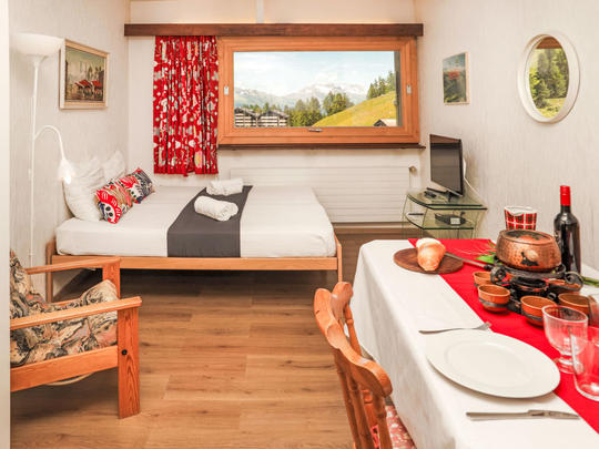 Appartement Rosablanche E36, Zwitserland, Wallis, Siviez-Nendaz, Woonkamer