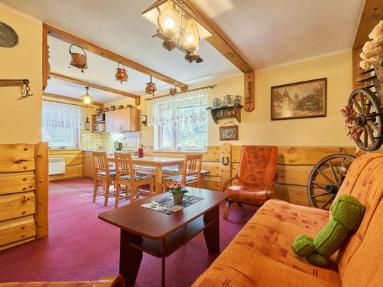 Appartement Chlívce u Hronova, Tsjechië, Adrspach, Chlivce, Woonkamer