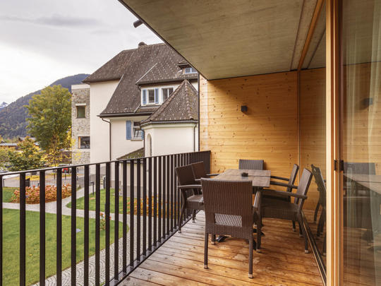 Appartamento Superior mit 2 Schlafzimmern für 6 Per., Austria, Montafon, Schruns, Terrazza