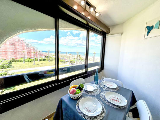 Apartamenty Front de Mer, Francja, Pireneje Wschodnie, Le Barcarès, Widok