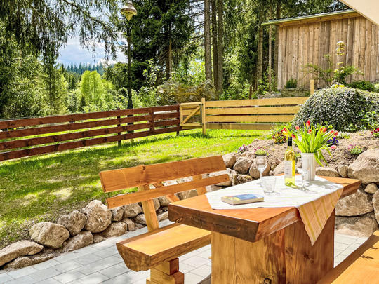 Apartamenty Habsmoosbach, Niemcy, Schwarzwald (Czarny Las), Schluchsee, Taras