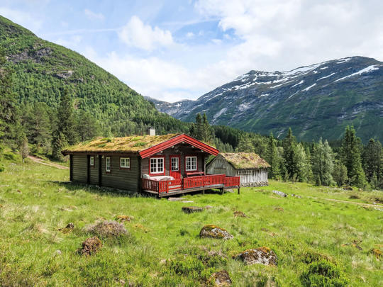Vakantiehuis Fjellbris, Noorwegen, Sunnfjord, Haukedalsvatn, Huis