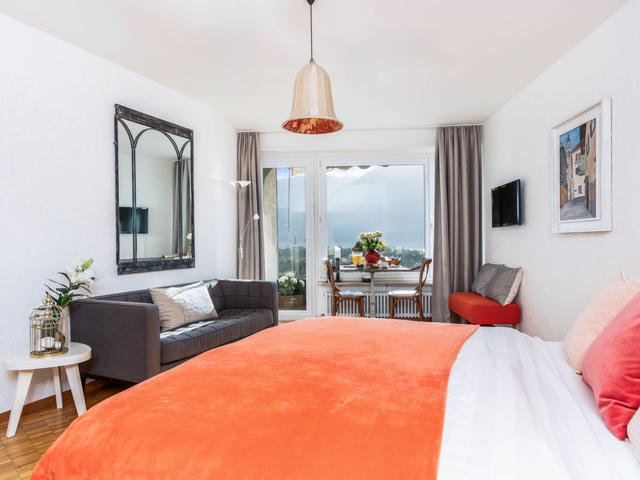 Appartement Double Room Modern, Zwitserland, Ticino, Ascona, Woonkamer