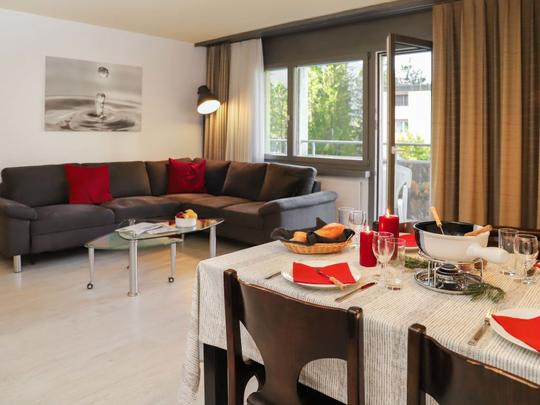 Appartement Allod Park Haus C 305, Zwitserland, Prättigau, Davos, Woonkamer
