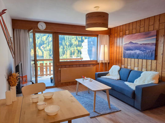 Appartement Parc B428, Zwitserland, Wallis, Champex, Woonkamer