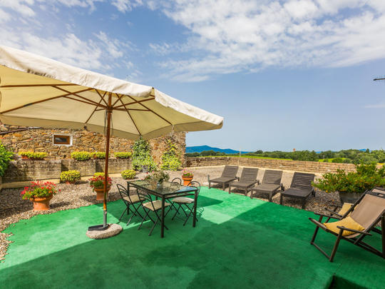 Apartamenty Santa Marta, Włochy, Ląd Maremma, Cinigiano, Taras