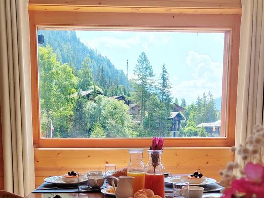 Appartement Les Mayens 3.2, Zwitserland, Wallis, Champex, Keuken /Eetkamer