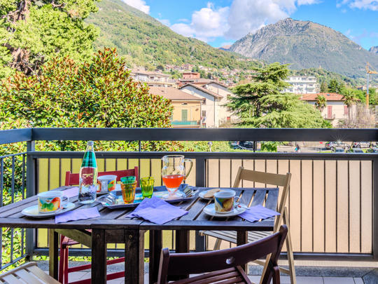 Apartamenty Francesca, Włochy, Jezioro Lugano, Porlezza, Taras