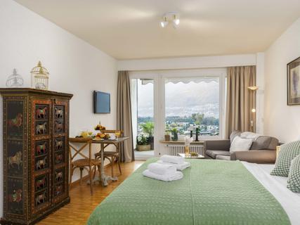 Appartement Double Room Modern, Zwitserland, Ticino, Ascona, Slaapkamer