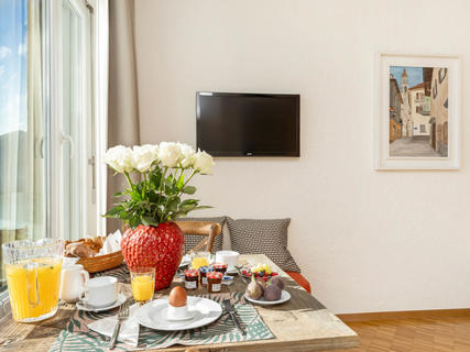 Appartement Double Room Modern, Zwitserland, Ticino, Ascona, Keuken /Eetkamer