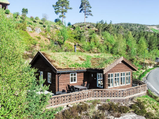 Lomatalo Hyggelia, Norja, Åseral, Eikerapen, Ulkotilat