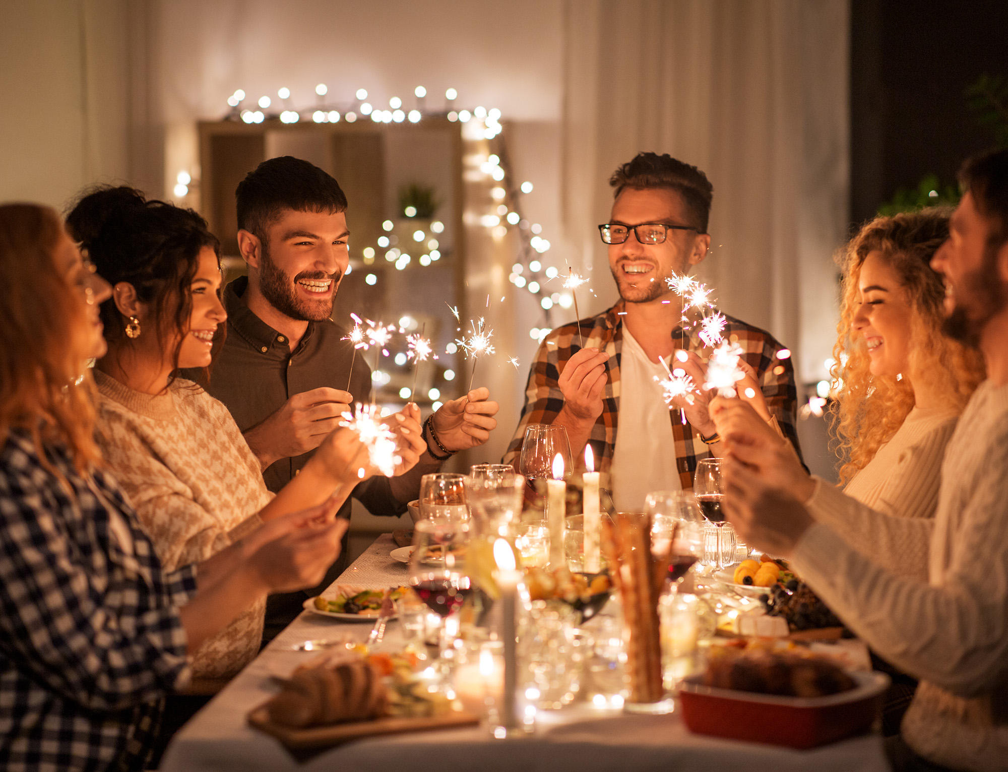 New Year's Eve in a holiday home