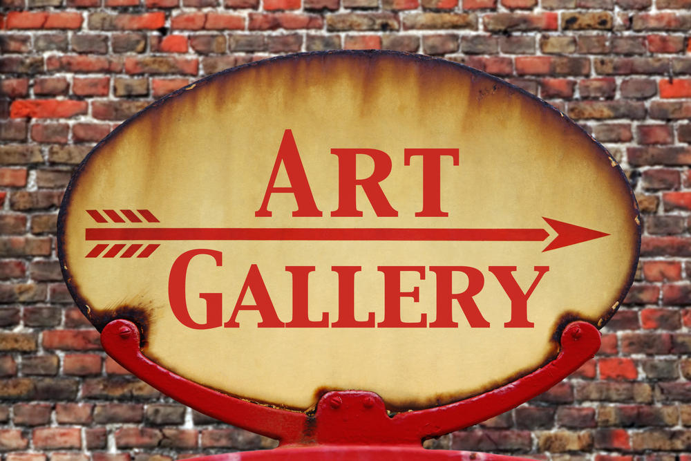 art gallery sign