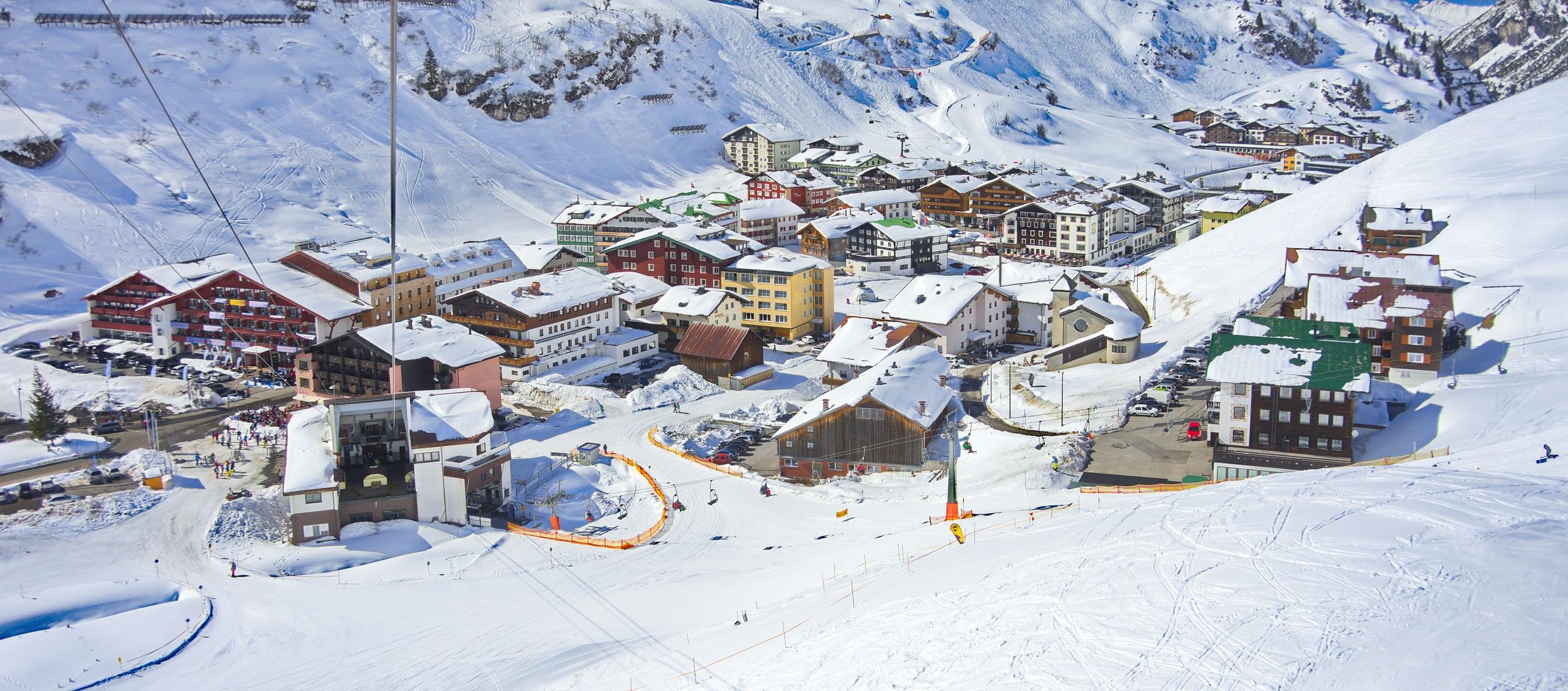 Österreich-Skigebiet-Arlberg