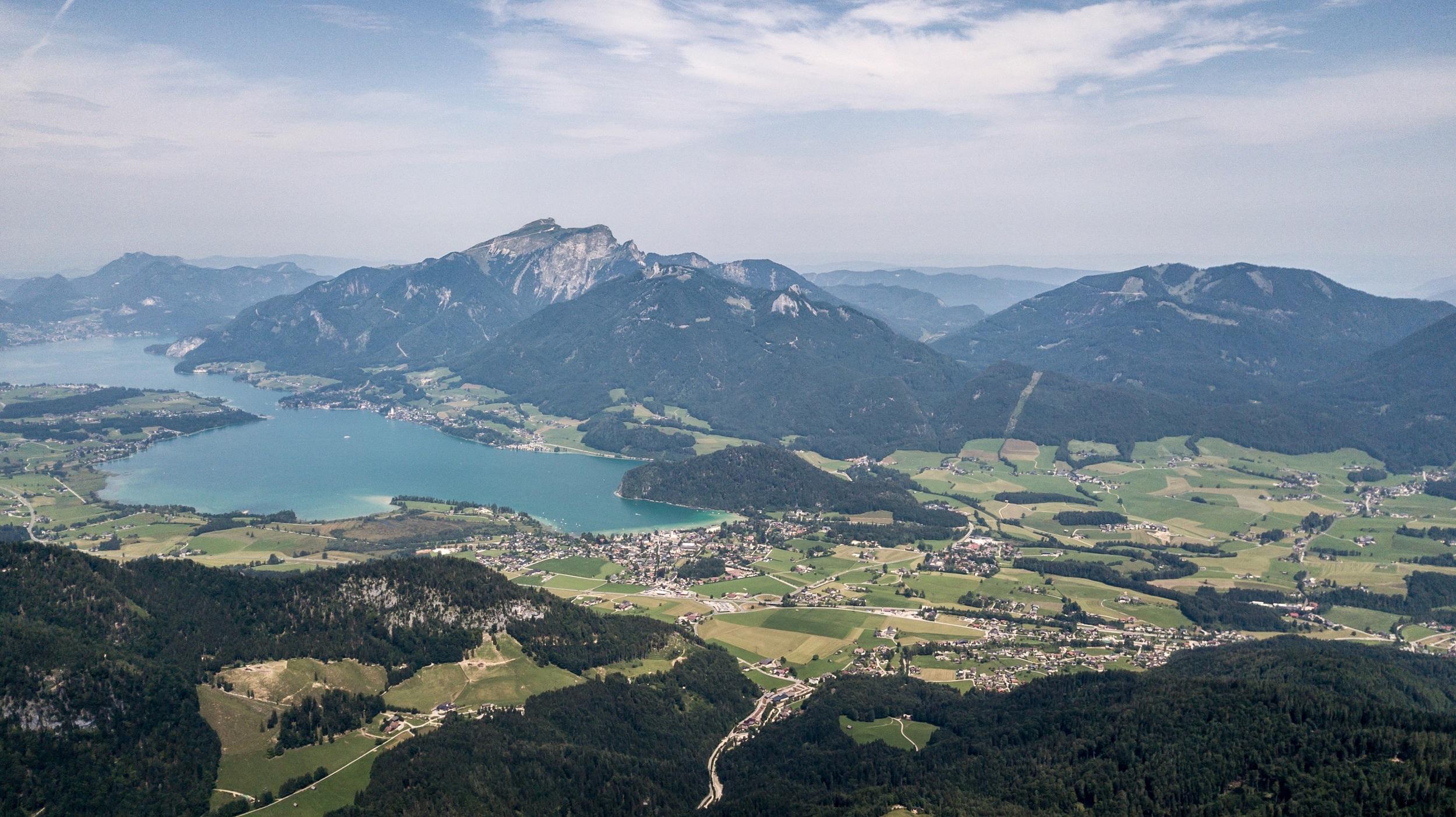 Vue d'Autriche depuis la montagne Bleckwand