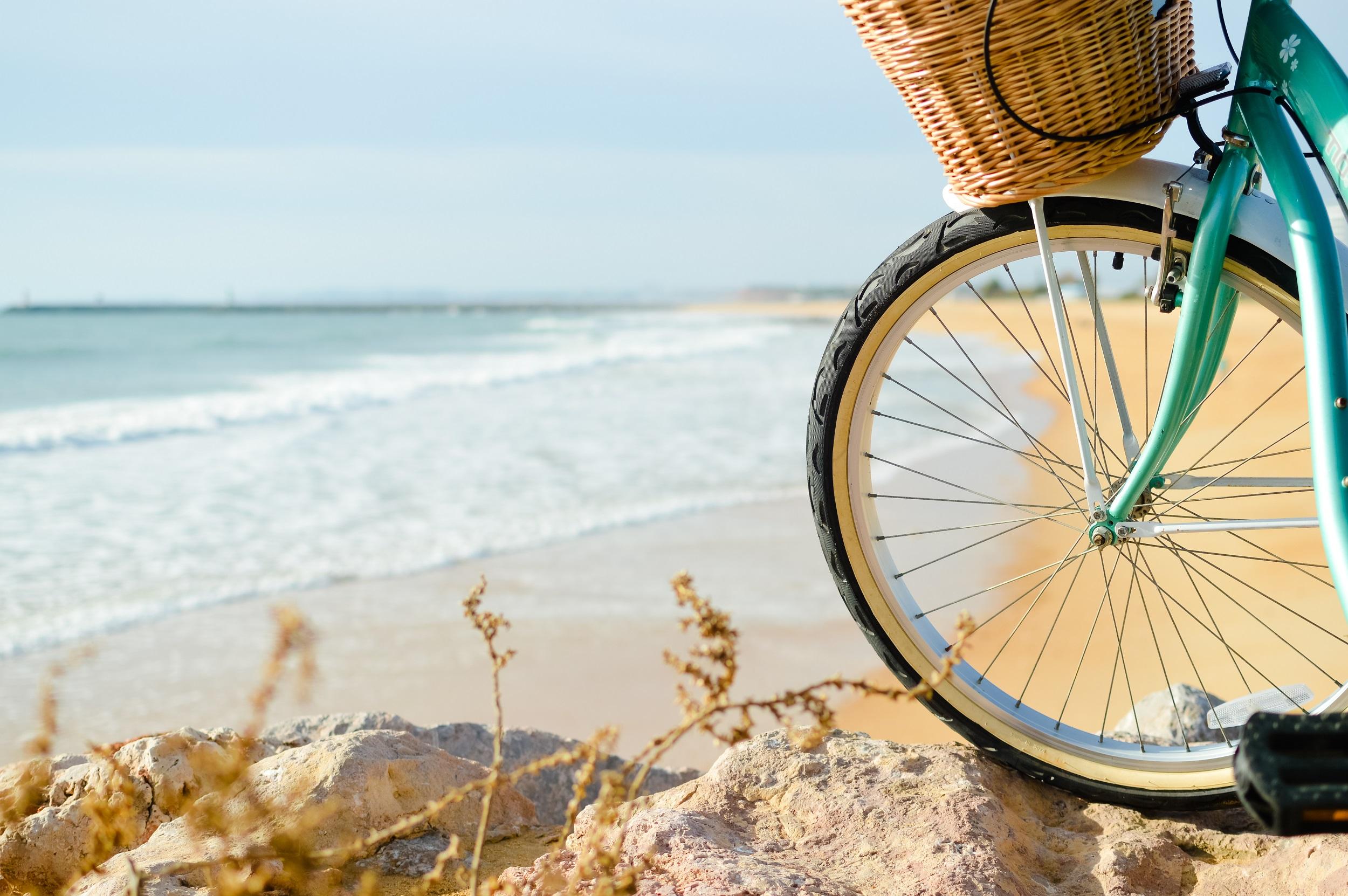Fahrrad am Strand