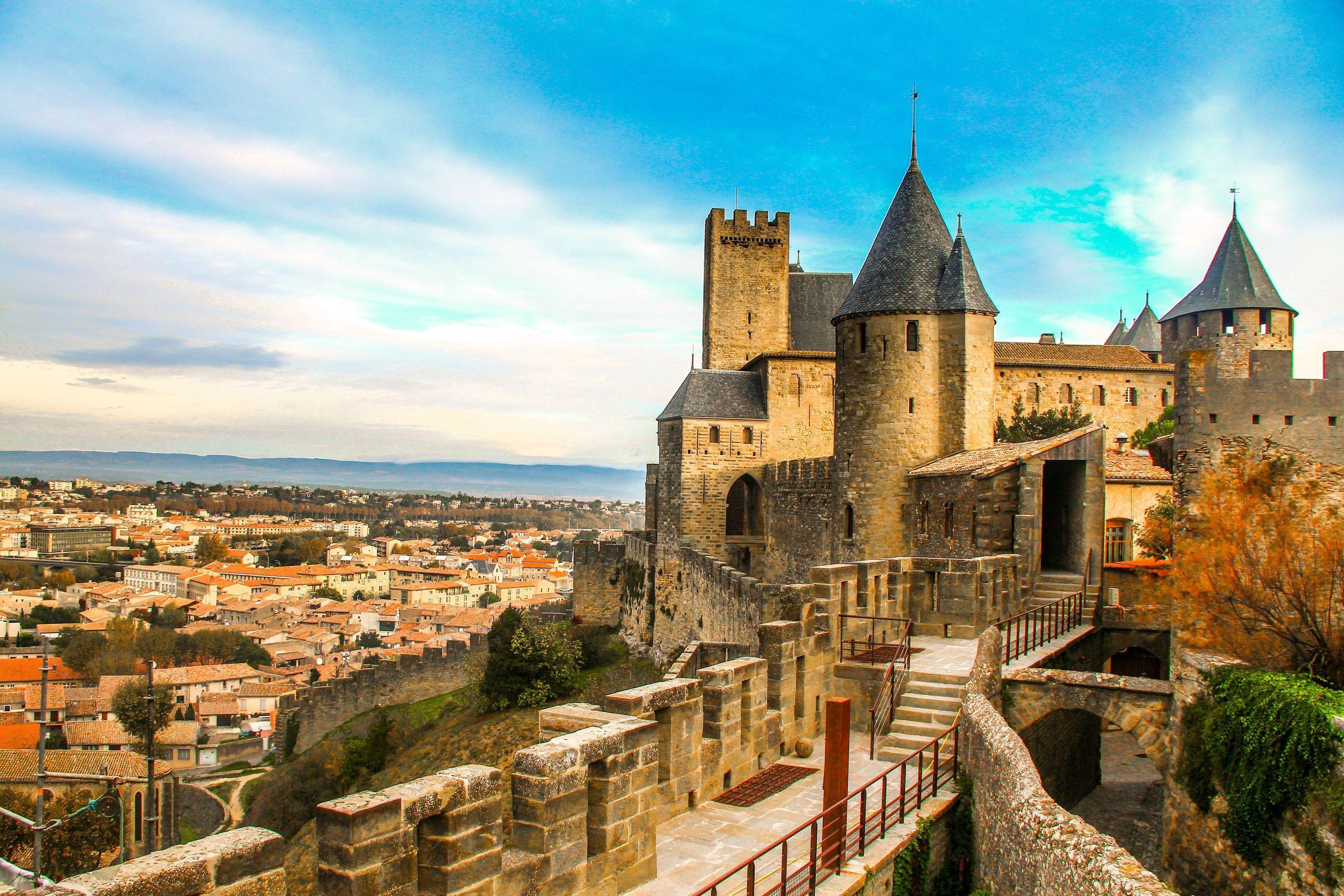 Frankreich-Carcassonne-Stadtschloss