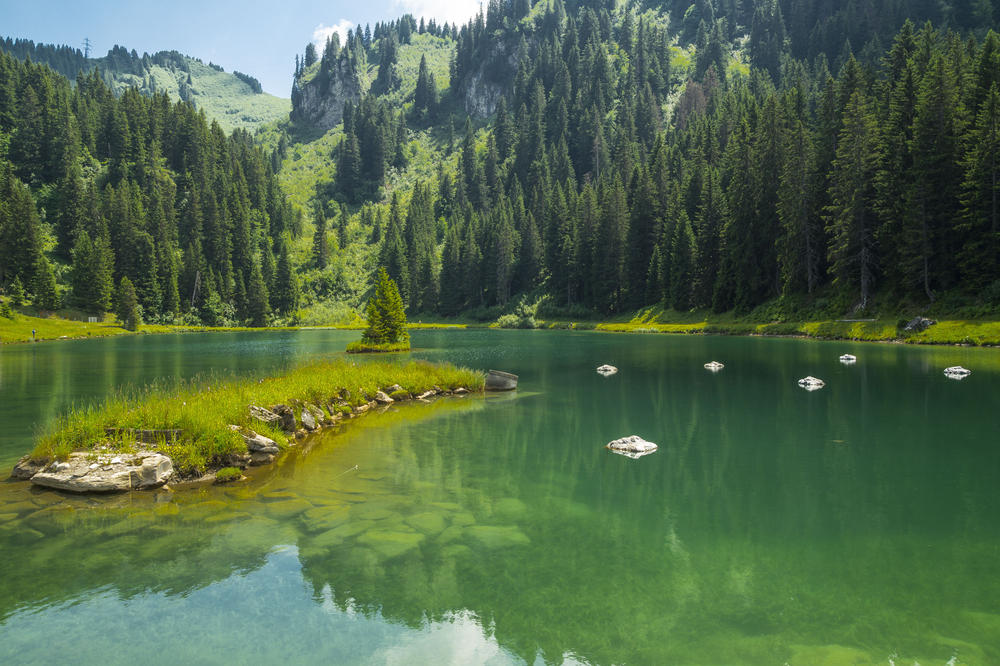 Frankreich Chatel Lac de la Mouille