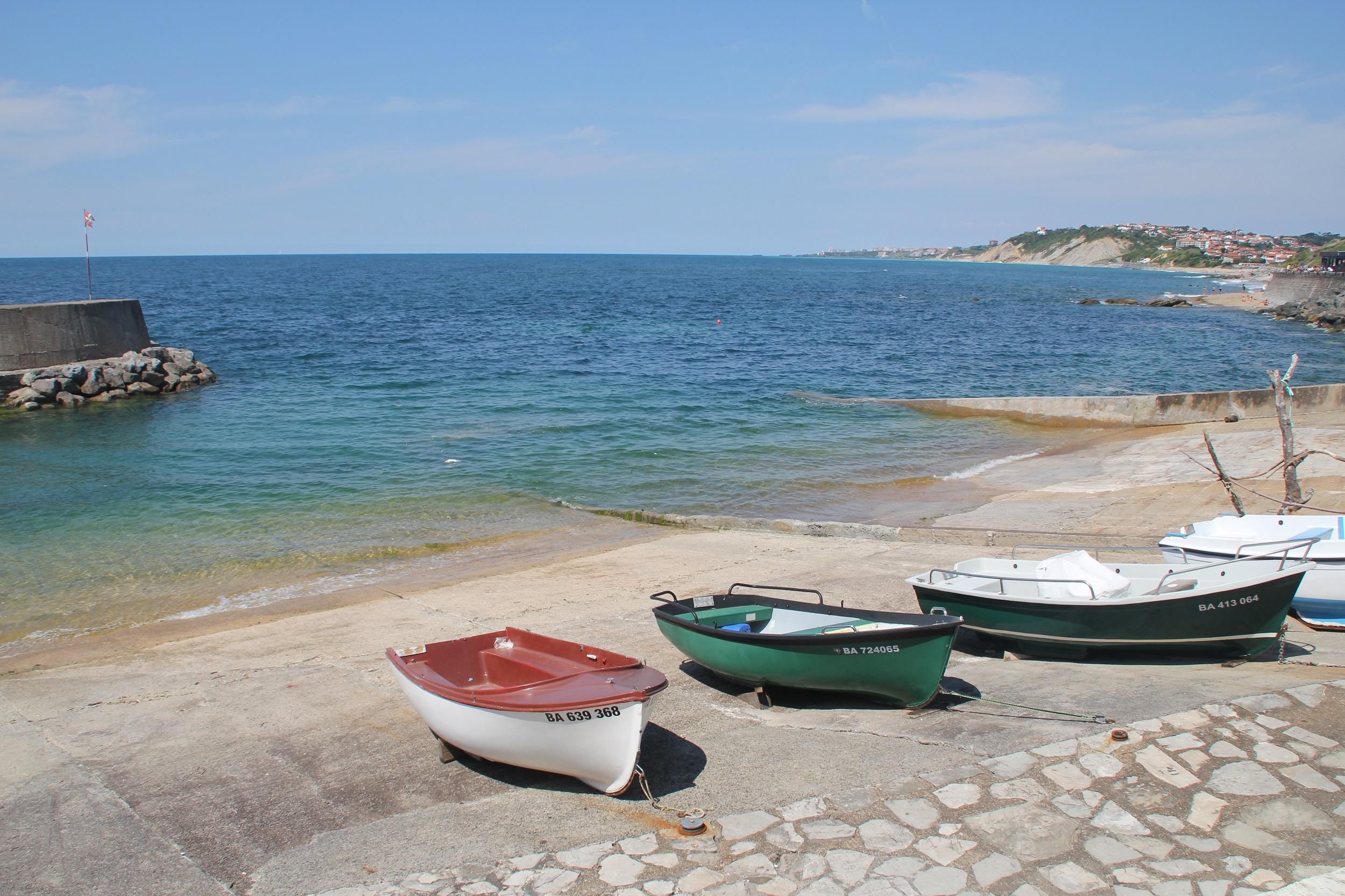 Frankreich-Guéthary-Hafen