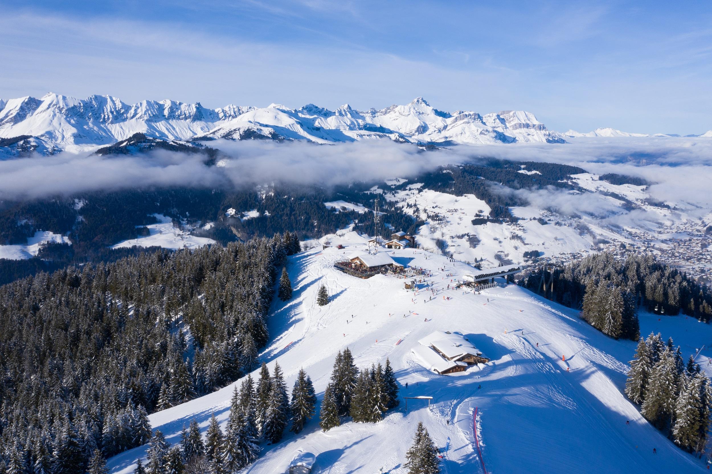 Haute Savoie winter landscape