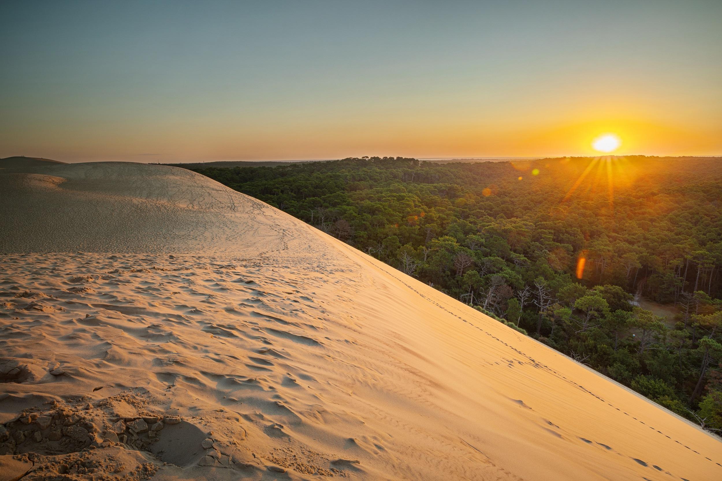 France Coucher de soleil sur la Dune du Pilat