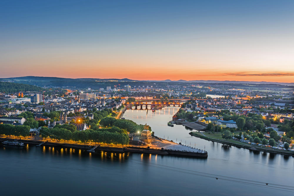 Duitsland Koblenz Deutsches Eck