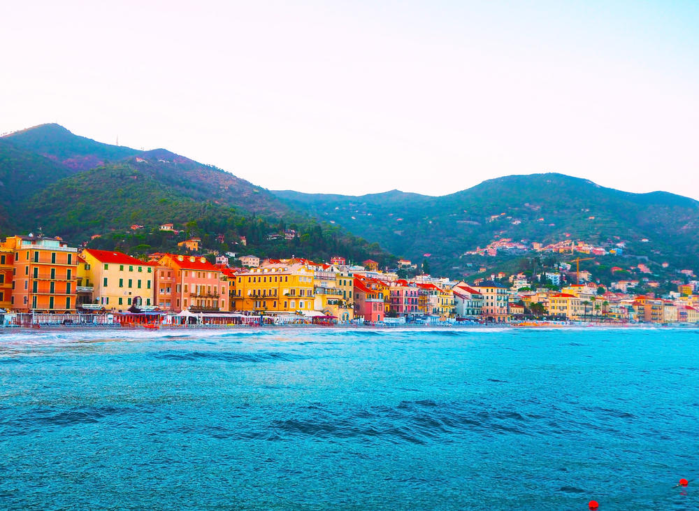 Scenic view of Alassio, Italy