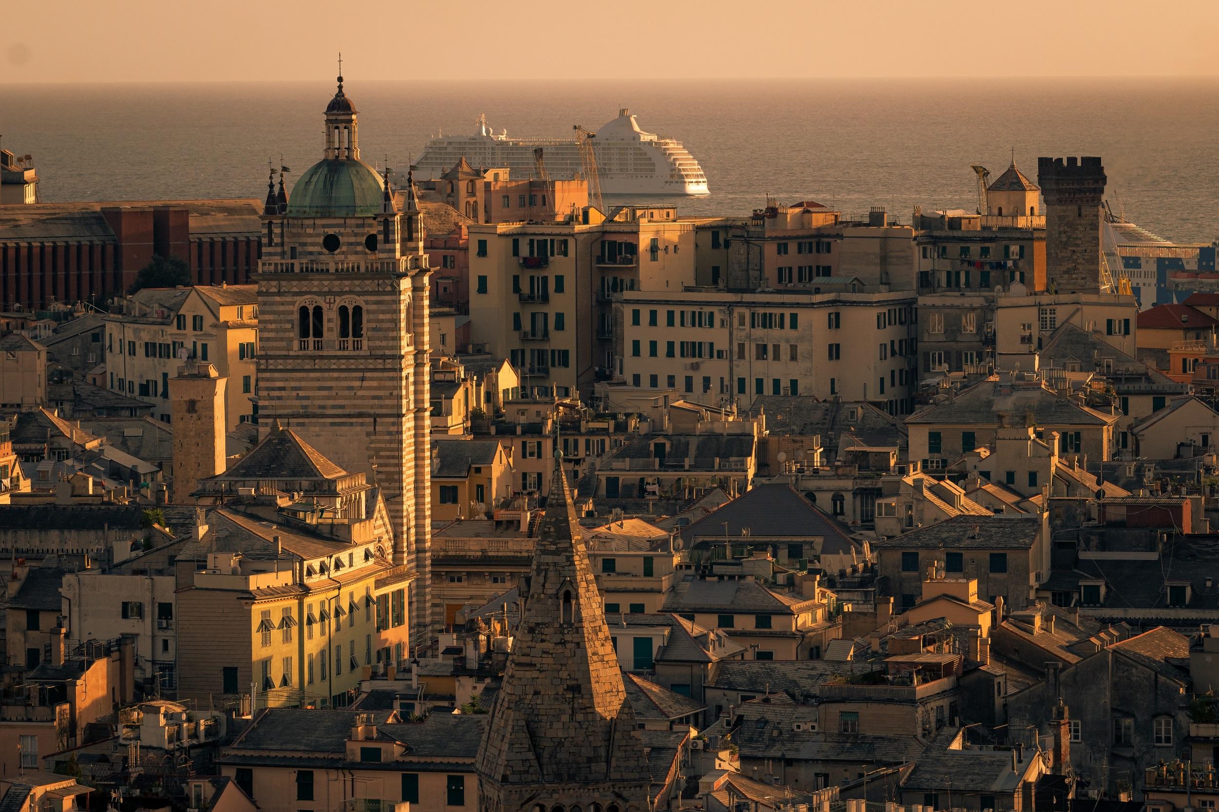 Italien-Genua-Panorama