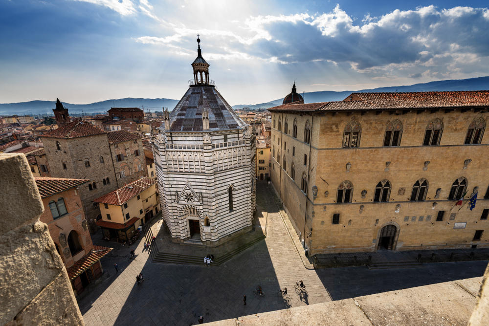 Italien Piazza Duomo in Pistoia