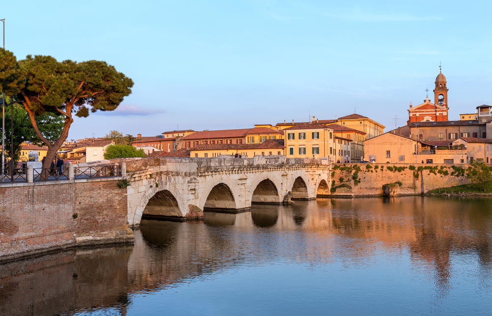 Italy Rimini Tiberius Bridge