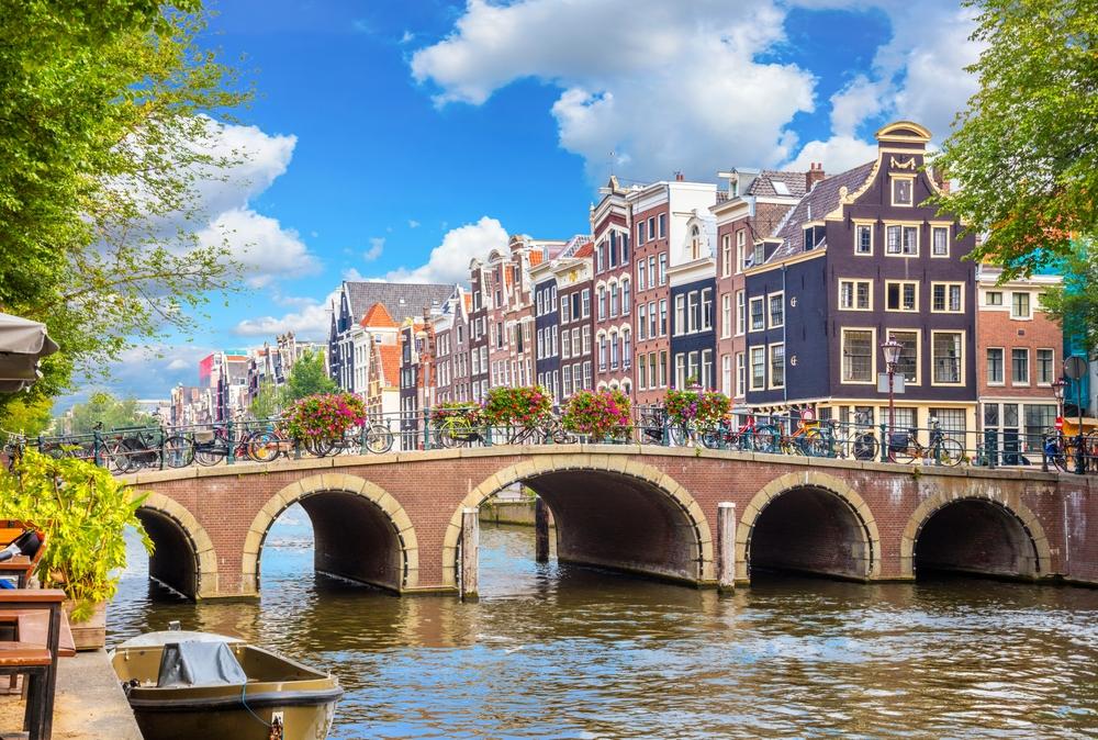 Pays-Bas Fleuve Amstel à Amsterdam