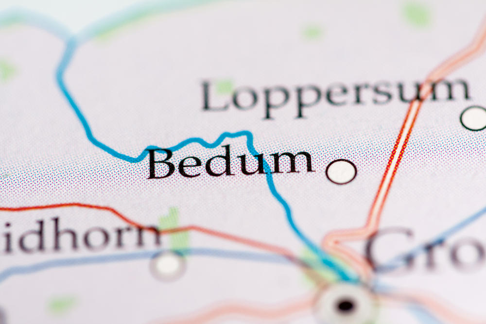 Pays-Bas Bedum sur la carte