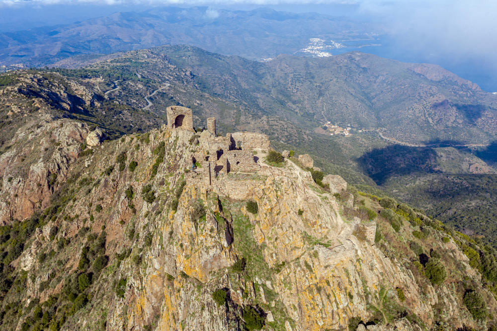 Espagne Llanca Castell de Sant Salvador de Verdera